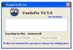 vundofix virtumonde spyware and trojan removal software
