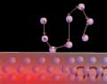 Molecular collision between metal and water 