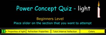 The power concept quiz on light has been created for your learning and establishing concepts through quiz 